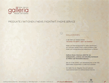 Tablet Screenshot of galleria-home.at